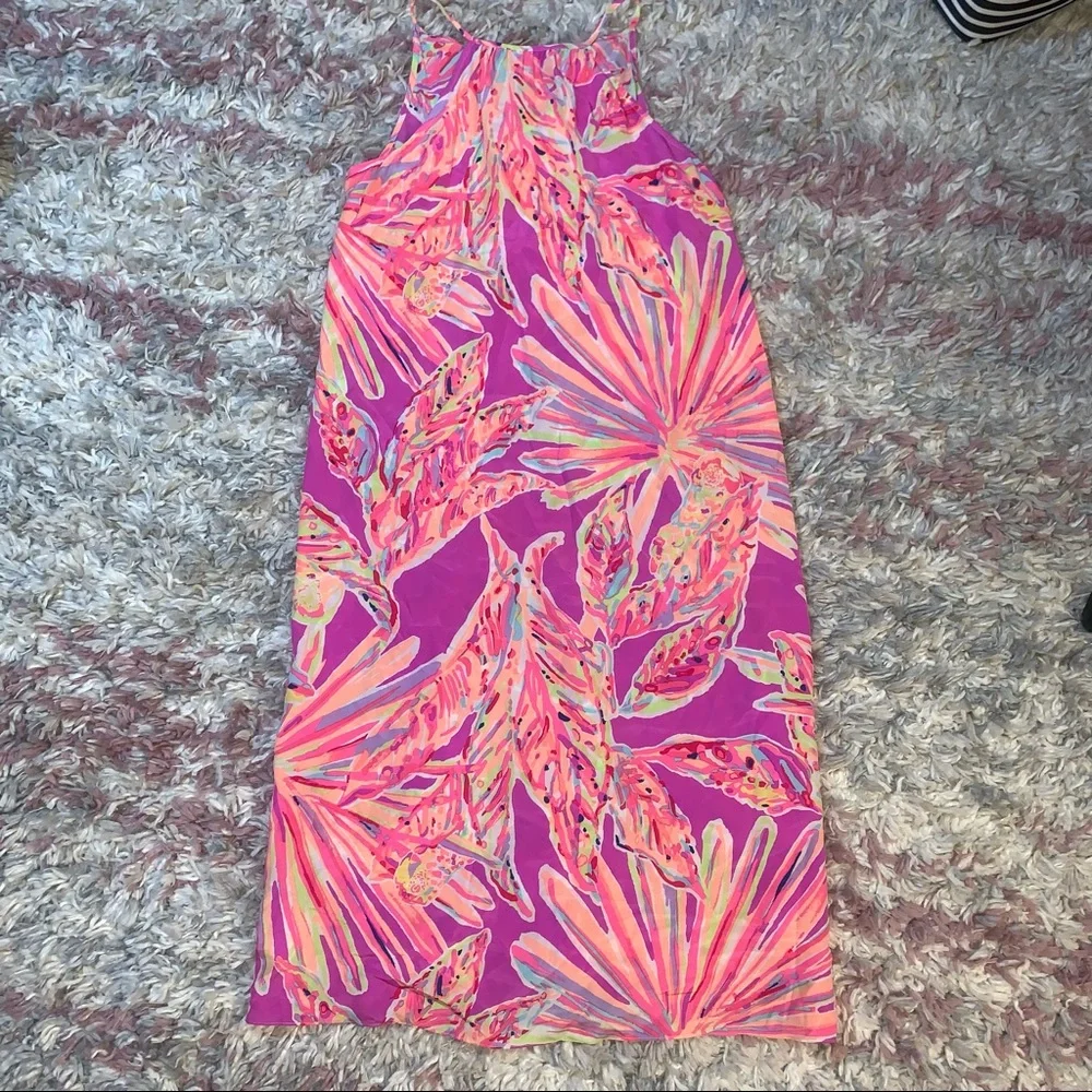 Lilly Pulitzer lachelle silk midi dress - Picture 2 of 5